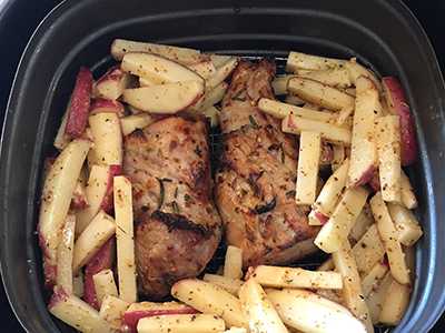 Pork Loin with Roasted Mustard Potatoes
