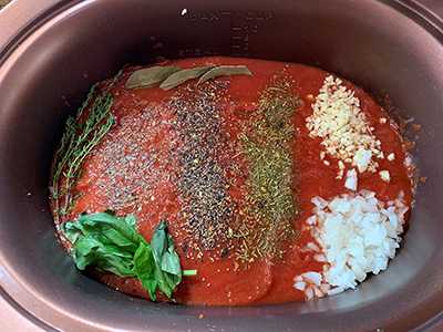 Slow Cooker - Marinara Sauce