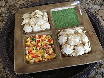Verde Salsa & Mango Salsa Platter