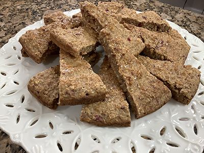 Cranberry Banana Squares