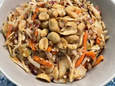 Asian Coleslaw with Peanuts